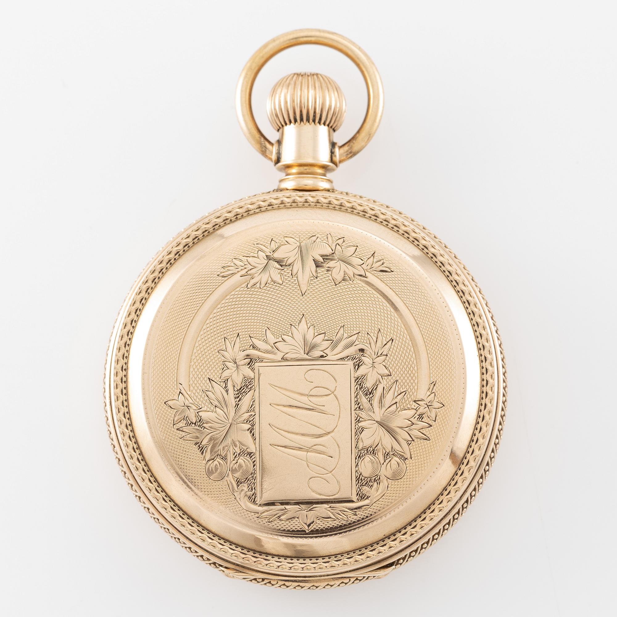 Elgin, pocket watch, hunter, 54 mm.