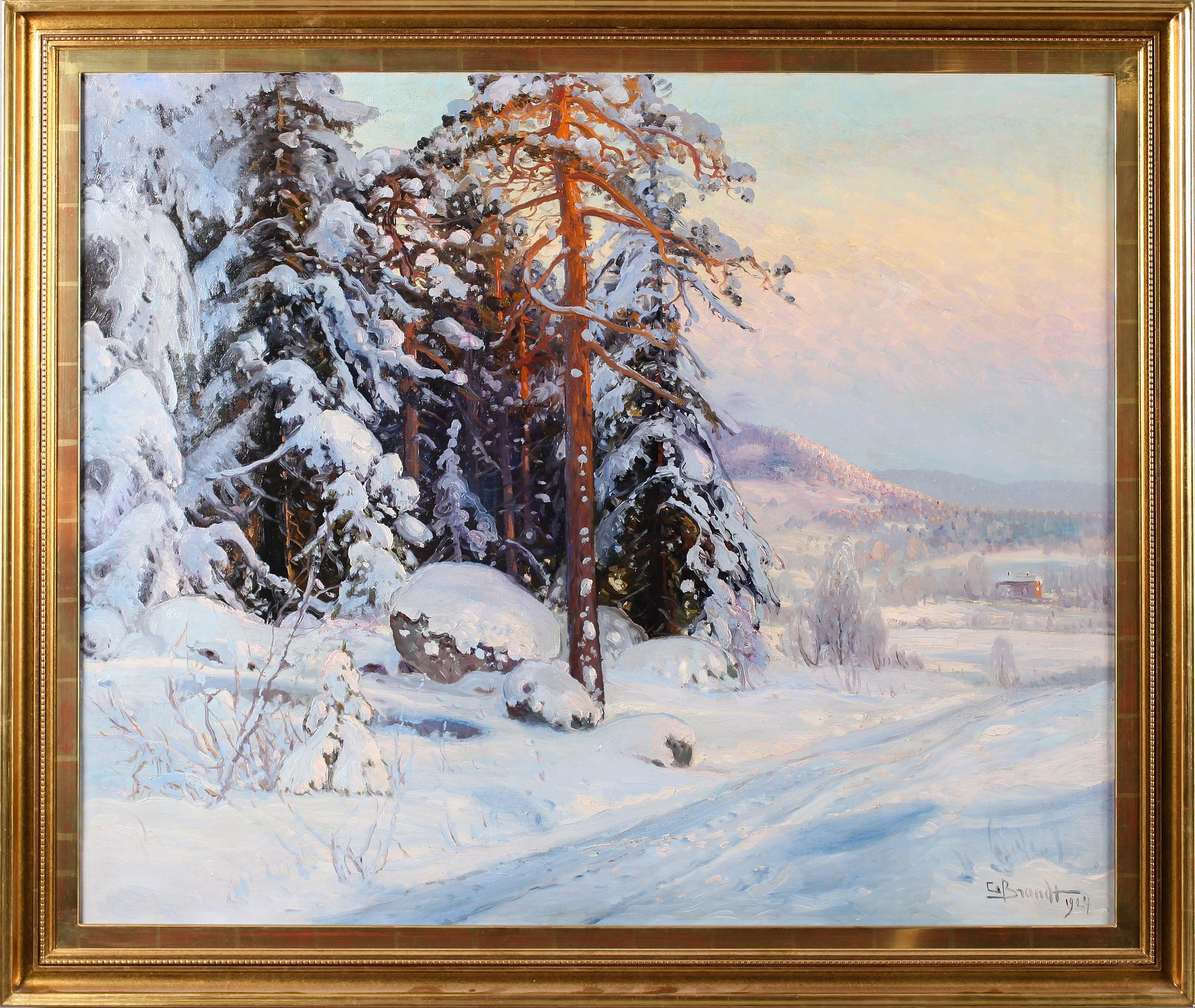 CARL BRANDT, olja på duk, signerad och daterad 1929.