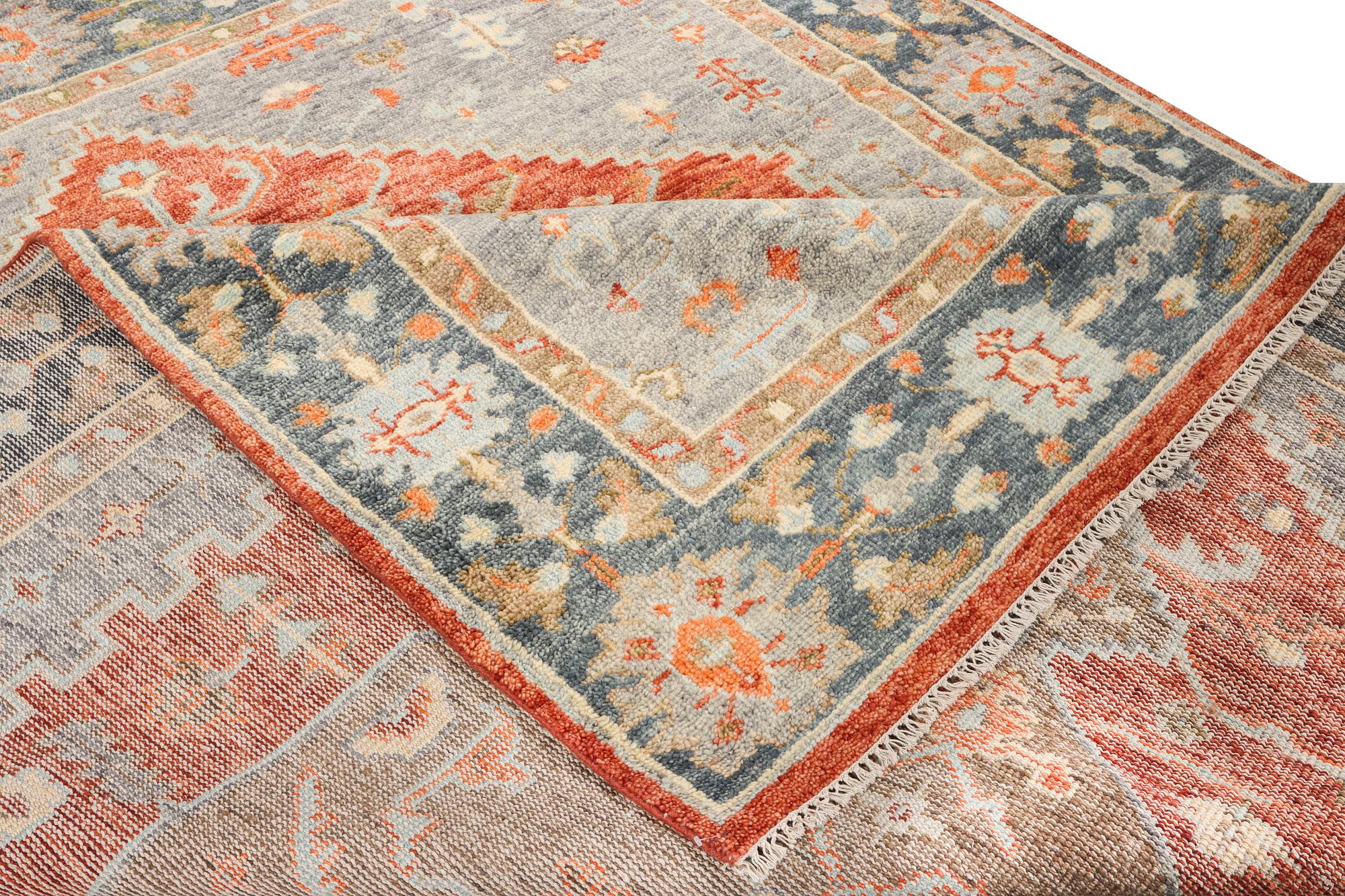 An oriental carpet with Mamluk design, c. 359 x 281 cm.