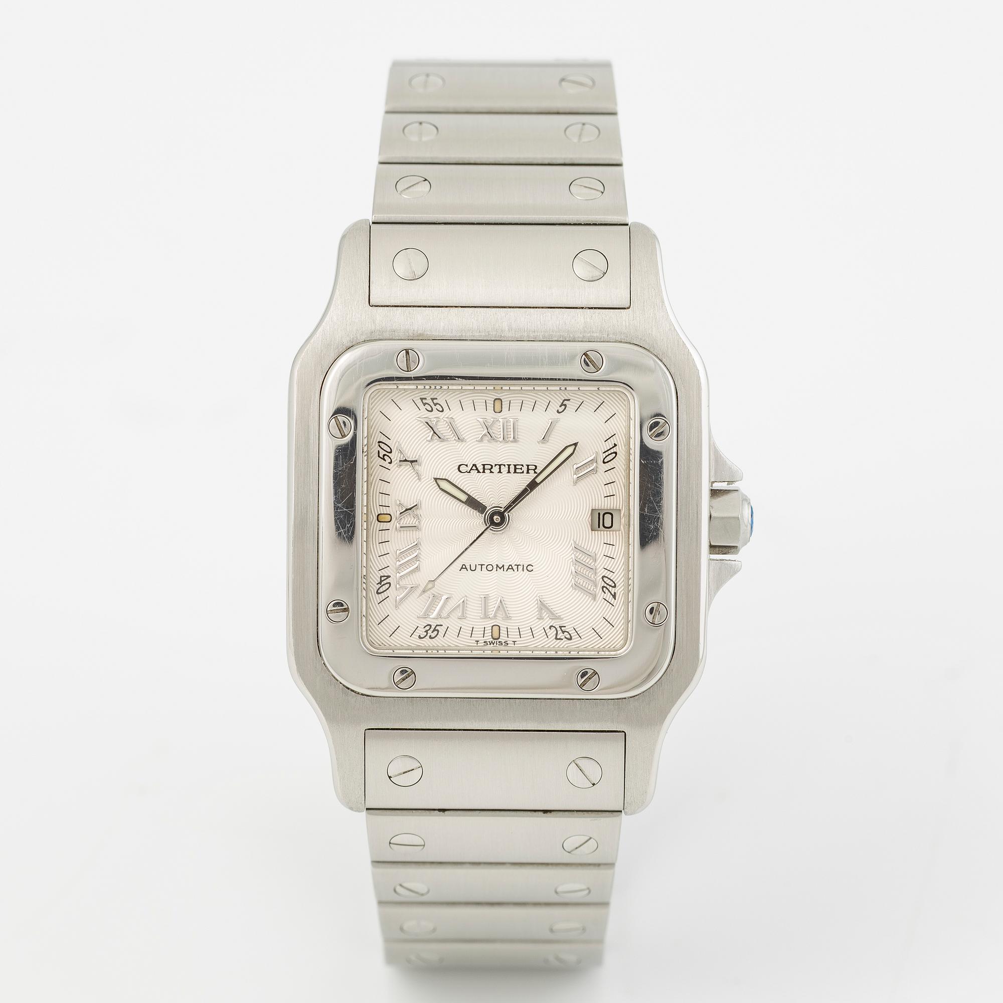 Cartier, Santos Galbée, wristwatch, 29 x 29 (41) mm.