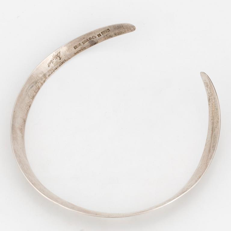 STIGBERT, a sterling silver necklace from Waldemar Atelje, Skara, 1975.