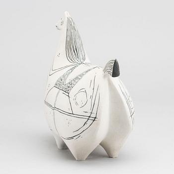 STIG LINDBERG, figurin av stengods, "Springare", Gustavsbergs studio.