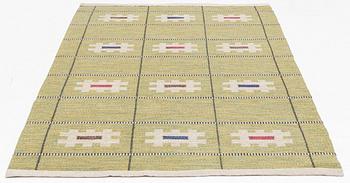 Ingegerd Silow, probably. A flat waeve rug, c. 205 x 138 cm.