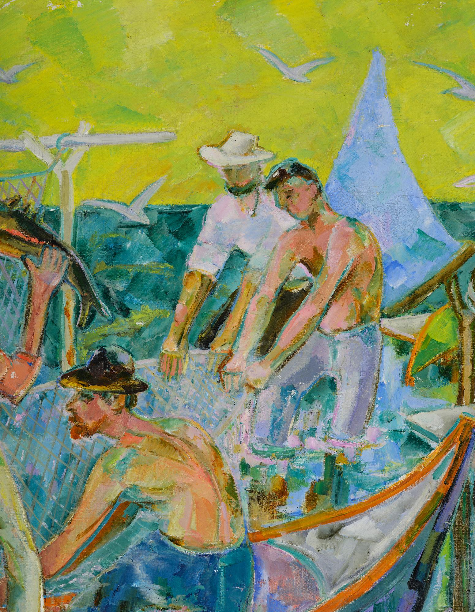 Reidar Särestöniemi, Fiskare med dagens fångst.