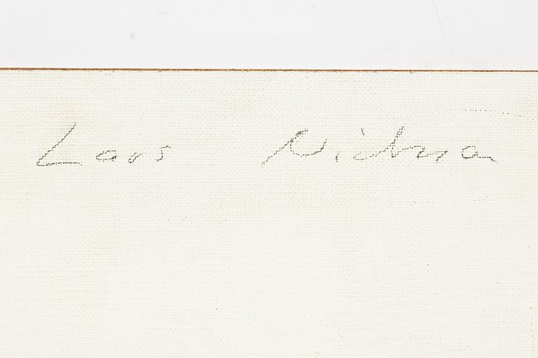 Lars Nilsson, blandteknik på duk/pannå, signerad och daterad 88-89 a tergo.