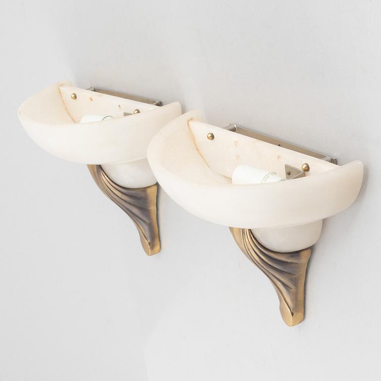 A pair of wall lamps, Mariner, Spain, second half of the 20th Century.