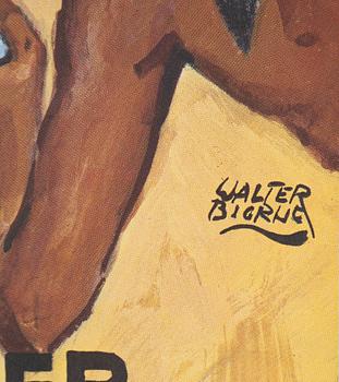 Walter Bjorne, a vintage movie poster, 'Davy Crockett - vildmarkens hjälte (Davy Crockett: King of the Wild Frontier)', 1970.