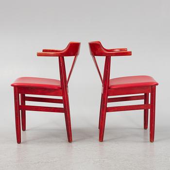 A set of eight armchairs, from Gemla, dated 1981.