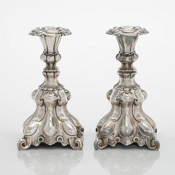A pair of silver candelsticks, Kultakeskus, Hämeenlinna 1936.