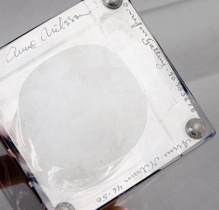 VAS, glas. Anne Nilsson, Orrefors Gallery,  sign med egenhändig signatur.