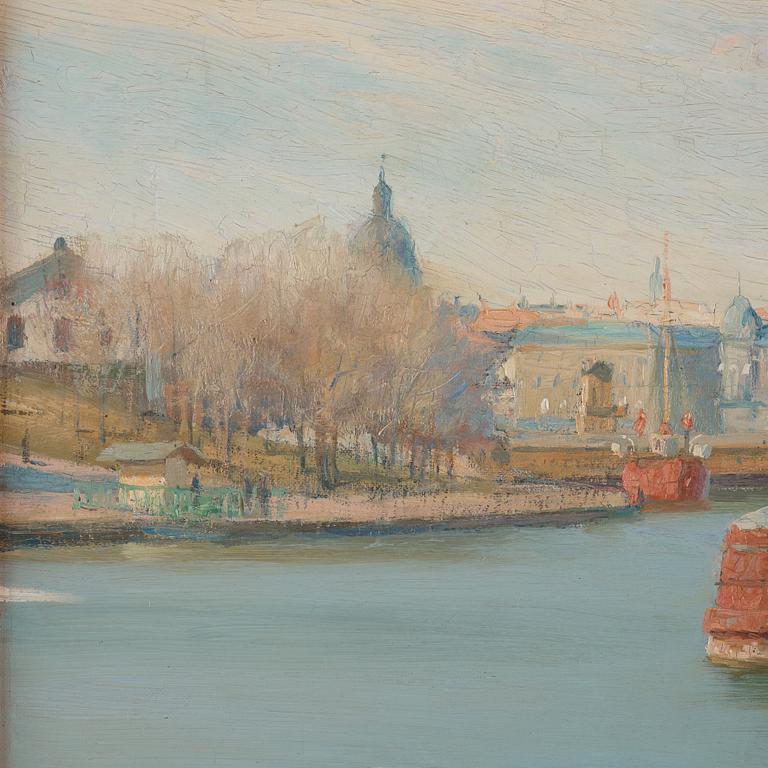 Herman Lindqvist, View of Strandvägen, Stockholm.