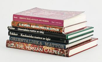 PARTI BÖCKER,5 delar.  Bl.a. "Orientaliska mattor" av Knut Larsson, Stockholm 1991.