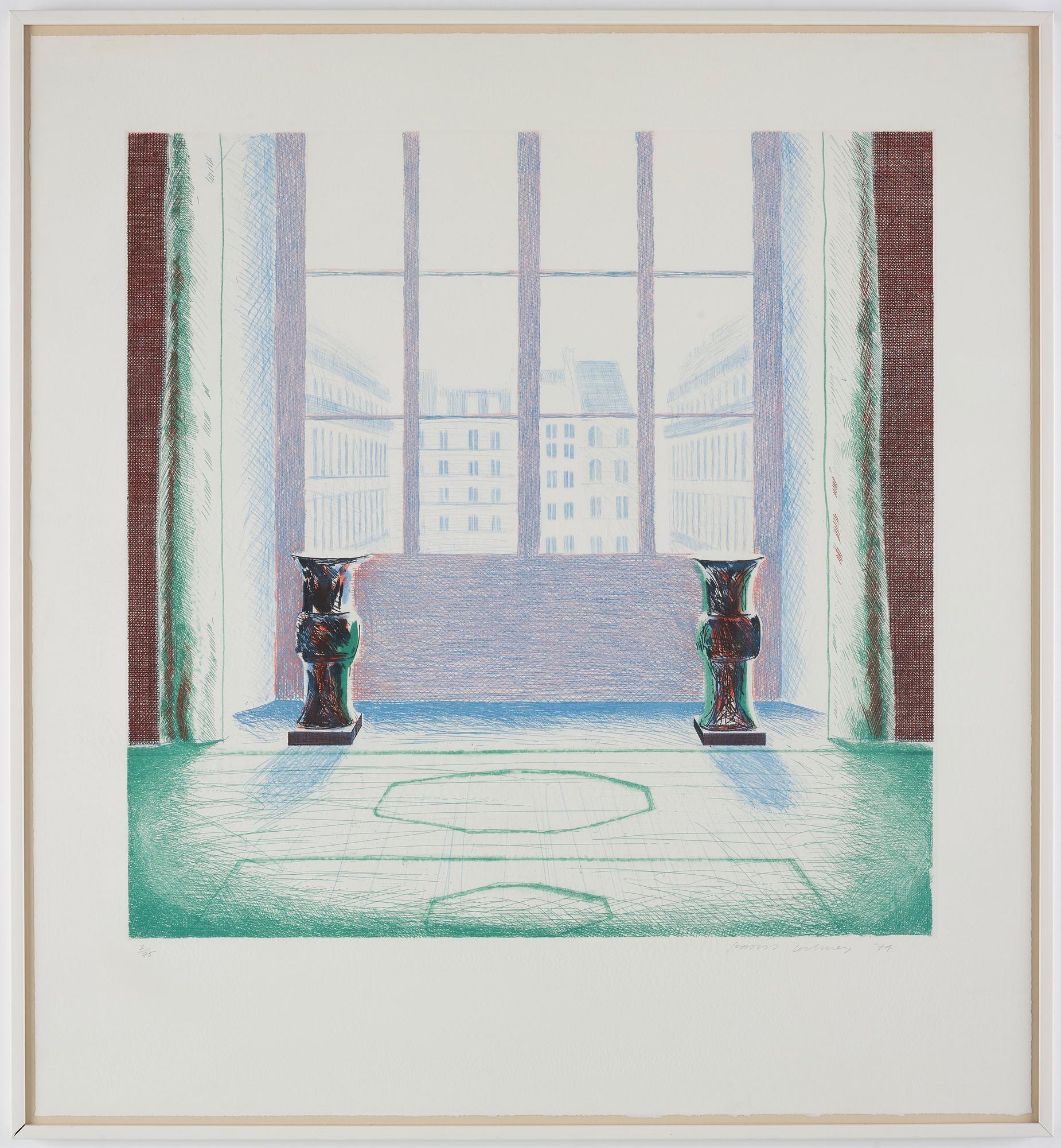 David Hockney, "Two vases in the Louvre".
