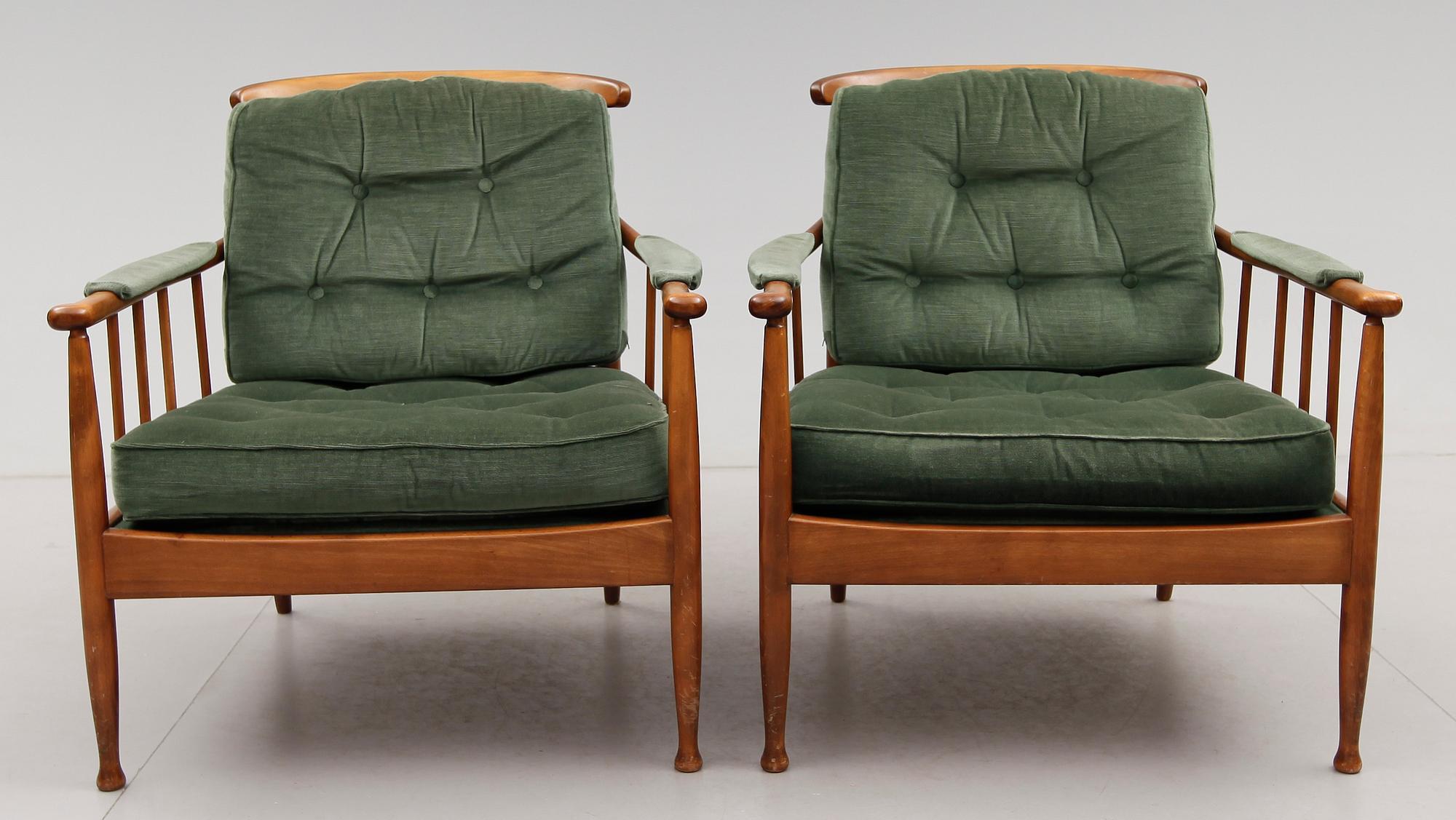 FÅTÖLJER, 1 par, "Skrindan", Kerstin Hörlin Holmquist, OPE-möbler.