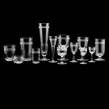 SERVISGLAS, 80 st, sk Rydbergsglas, 1900-talets första hälft.