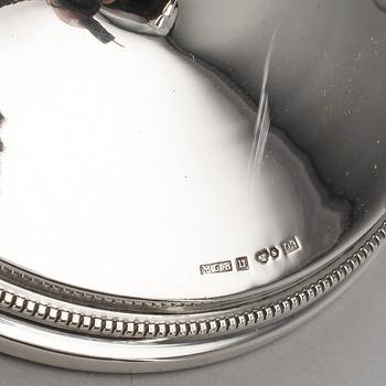 LJUSSTAKAR, ett par, silver, MGAB, Uppsala, 1964.