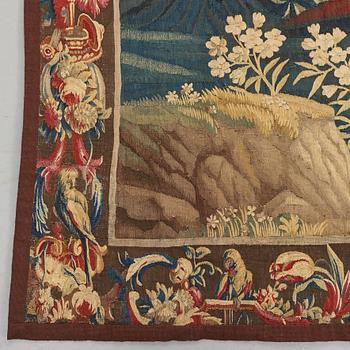 A tapestry, "Verdure", tapestry weave, ca 301 x 254 cm, France 18th century.