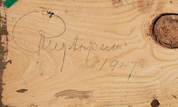 HERMAN ROSELL, träskulptur, sign, 1900-tal.