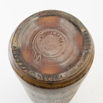 Arthur Andersson vaser 2 st Wallåkra stengods 1900-talets mitt.