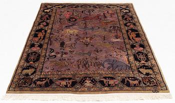 Carpet, wool, Pakistan, signed. ca 225 x 144 cm.