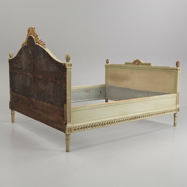 A late 18th century Gustavian bed.