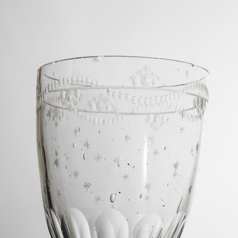 Vinglas, 2 par, omkring år 1800. Sengustavianska.