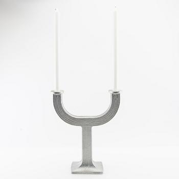 Signe Persson-Melin, candelabrum "Salut" for Byarums Bruk, late 20th century, cast aluminium.