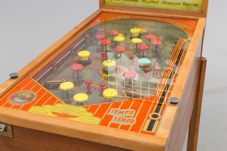 FLIPPERSPEL, Bergmann Company, Hamburg, 1950-tal.