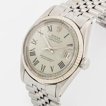 Rolex, Oyster Perpetual, Datejust, "Buckley Dial", armbandsur, 36 mm.