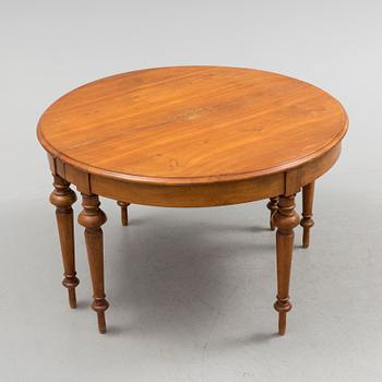 A late 19th century oak table.