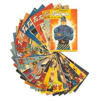 Comic books, “Fantomen”, 26 issues, 1951–1957.