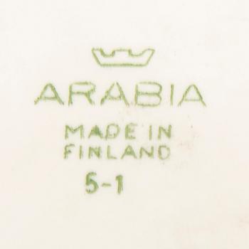Aune Siimes, Skålar 2 st samt koppar med fat 2 st signerade Arabia 1900-talets andra hälft.