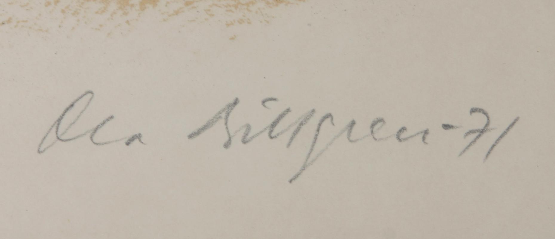 BILLGREN, OLA, litografi, sign, numr EA o dat- 71.