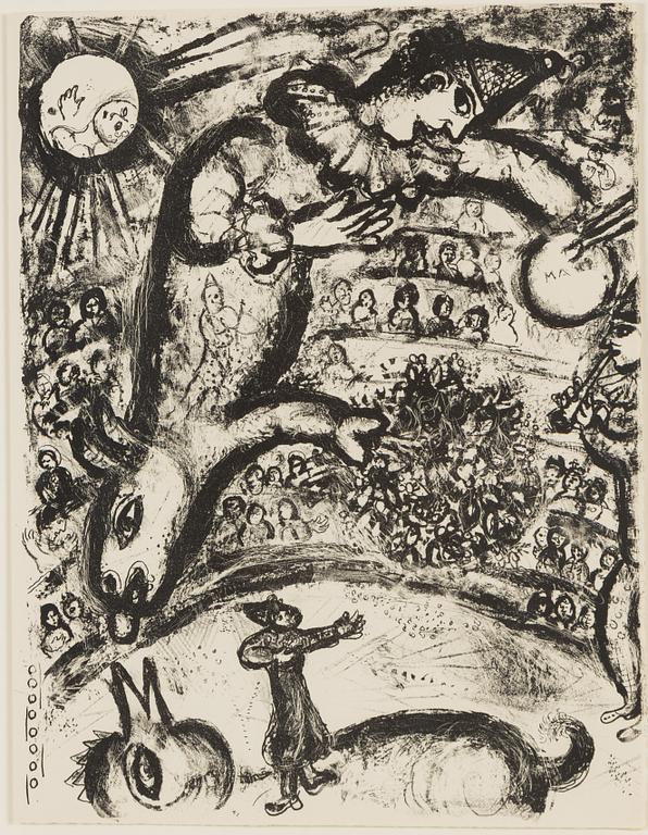 Marc Chagall, lithograph, 1967.