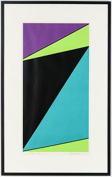 Olle Baertling · OLLE BAERTLING, färglitografi. Signerad och daterad 1965-74. Numr 55/100.