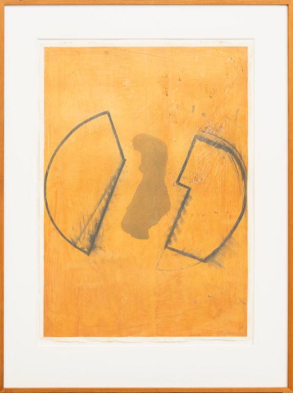 LG Lundberg, mixed media signed and dated 1984.