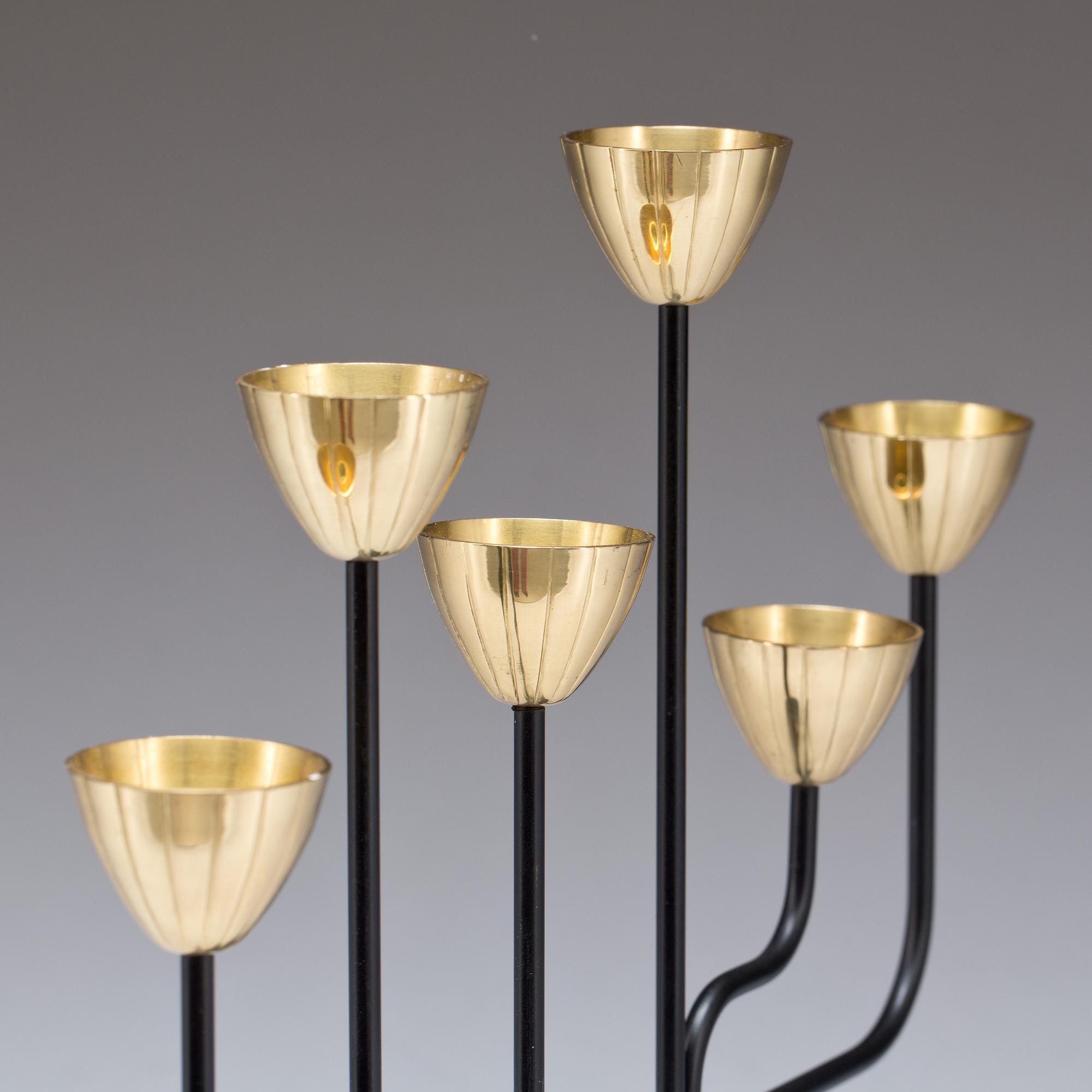 LJUSSTAKE, mässing, Gunnar Ander, Ystad Metall.