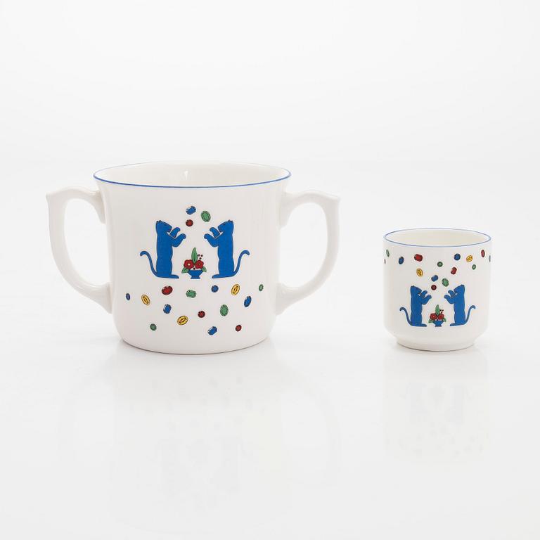 Cartier, barnservis, 4 delar porslin, "La Maison des Enfants.