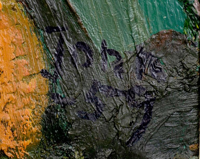 GUNNAR JONN, oil on panel, signed and dated 59.