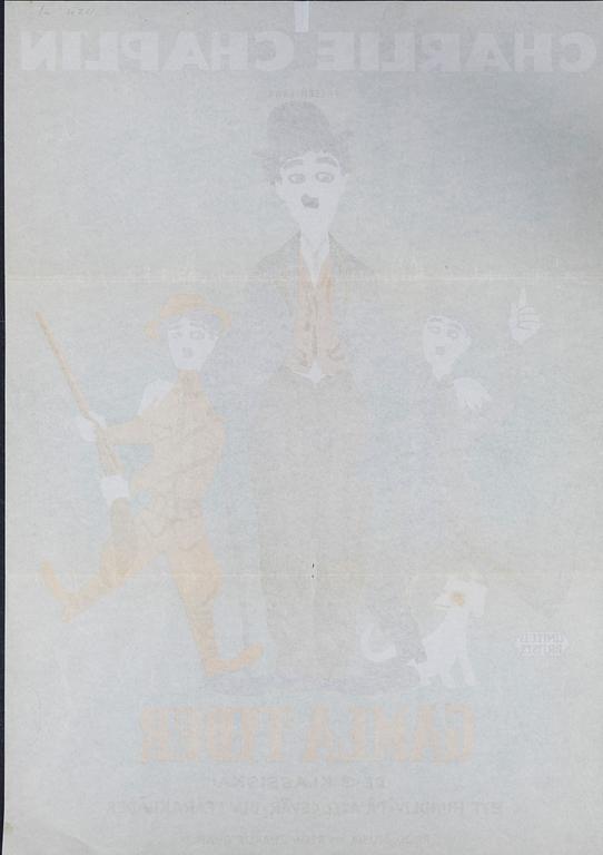 Léo Kouper, a vintage movie poster 'Gamla Tider (The Chaplin Revue)', 1960.