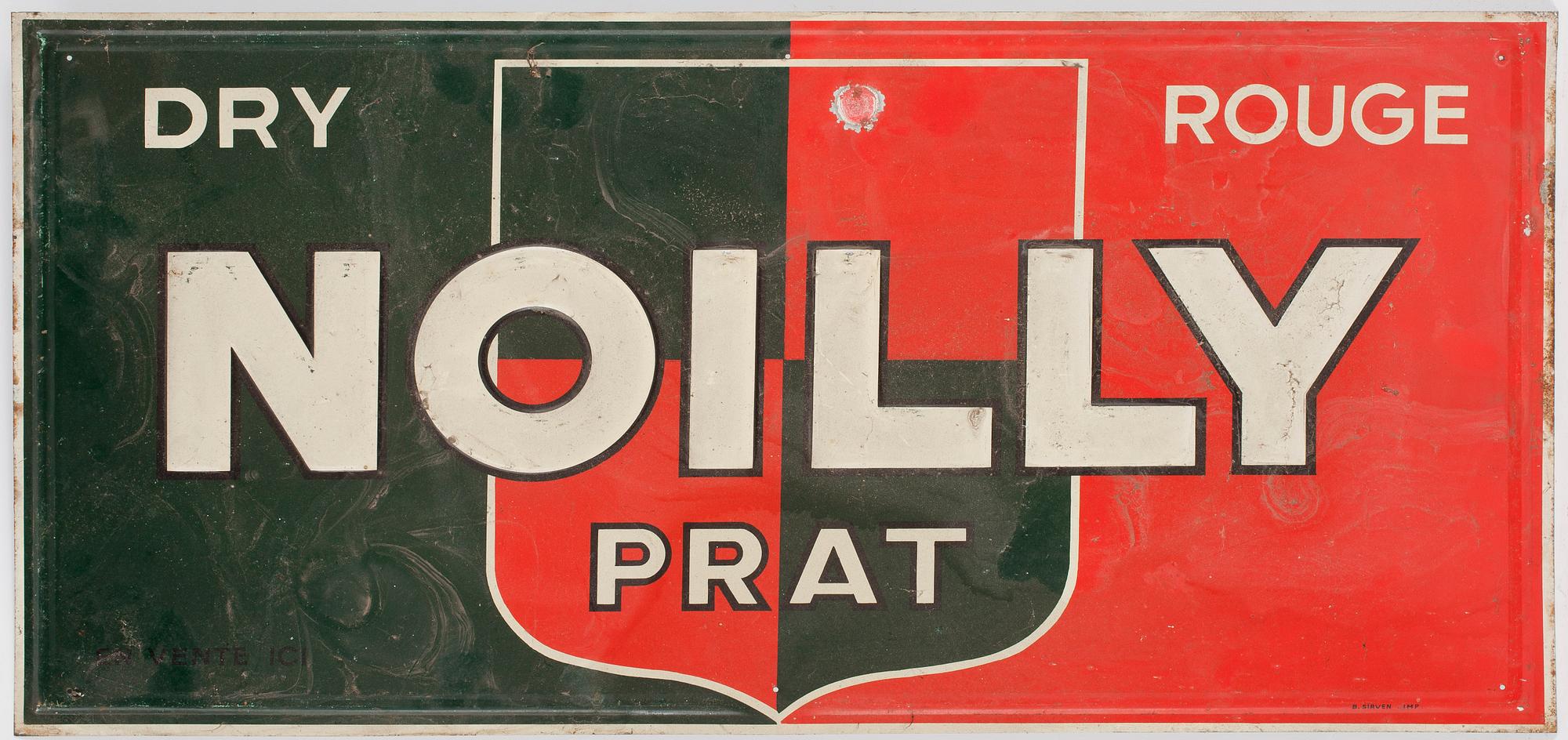 REKLAMSKYLT, plåt, 1950-tal.
