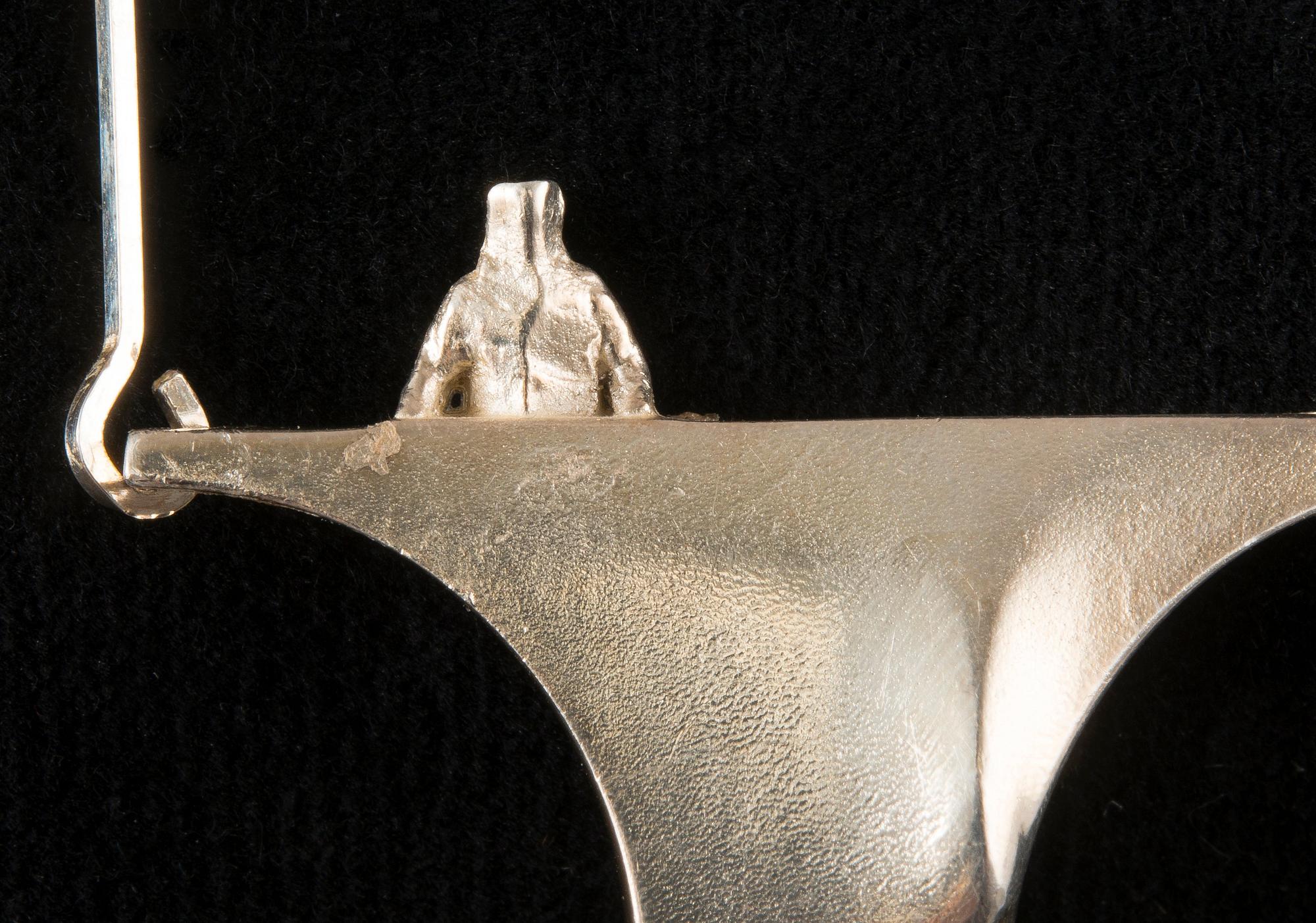 Björn Weckström, HALSSMYCKE, silver, "Barbarella", Lapponia 1973. Vikt 61 g.