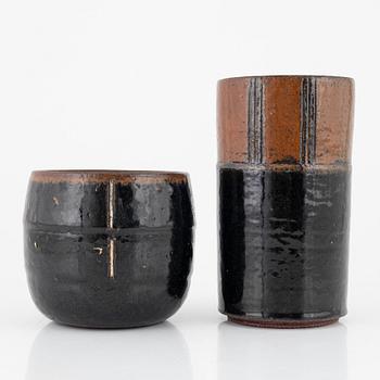 Mette Augustinus Poulsen, two vases, own workshop, Denmark.