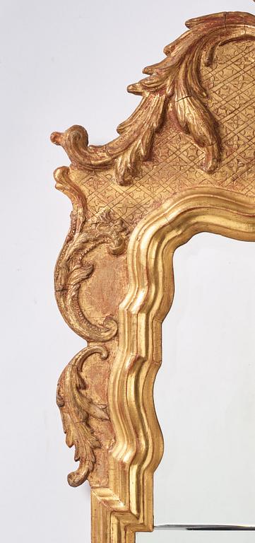 A North European late Baroque mirror, first part of the 18th century.