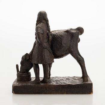 Elias Ilkka, Tyttö ja lehmä.