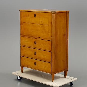 CHIFFONJE/SEKRETÄR, sengustaviansk, 1800-talets början.
