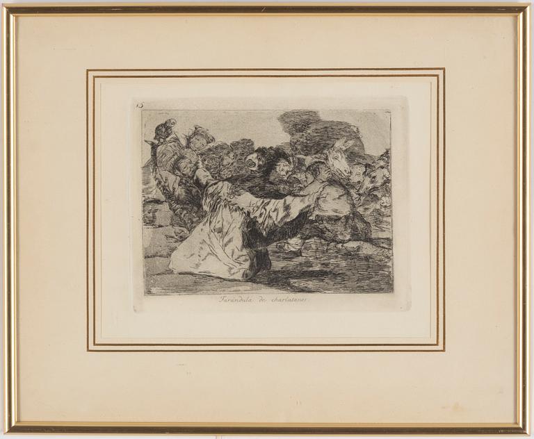 FRANCISCO GOYA, etsning, ur "Los Desastres de la Guerra".