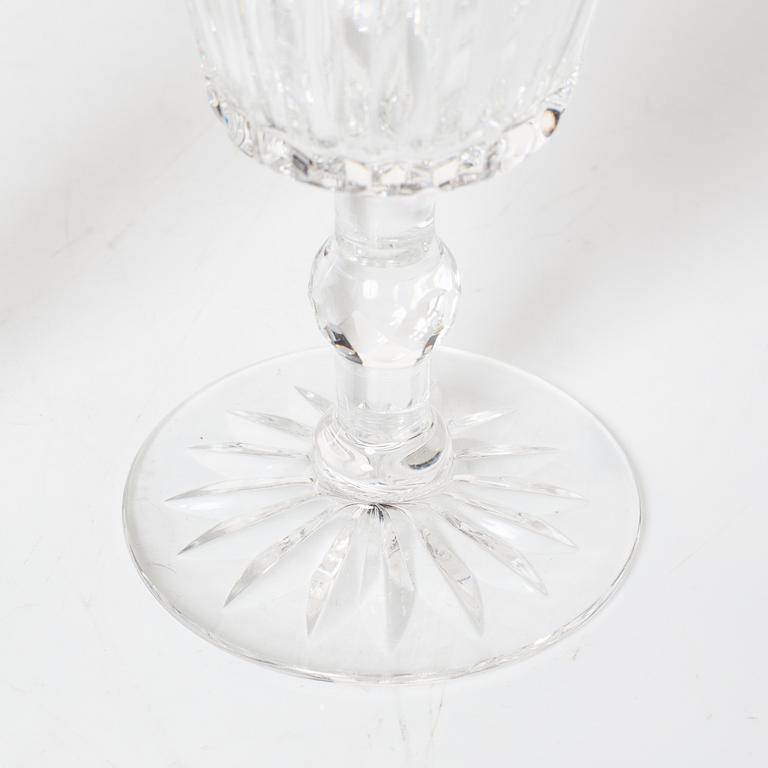 Fritz Kallenberg, a 108-piece 'Pyramid' glass service, Kosta Boda, Sweden, 20th Century.