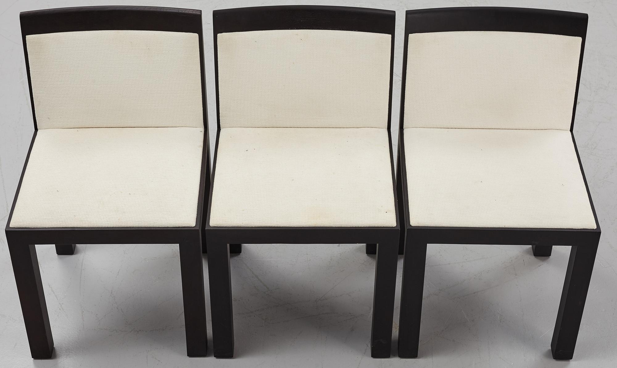 Aldo Rossi & Luca Meda, a set of six 'Teatro' chairs from Molteni, Italy.