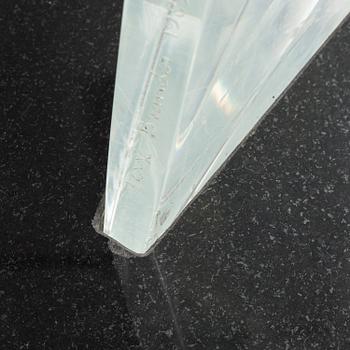 Lars Brander, sculpture, plexi, signed Lars Brander and dated 1989.